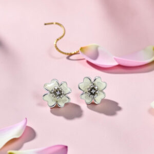 Sterling Silver Flower Stud Earrings