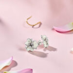 Sterling Silver Clover Stud Earrings