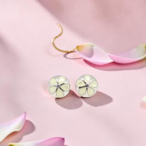 Sterling Silver Flower Stud Earrings