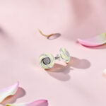 Silver 92.5 Swirl Top Earrings with CZ