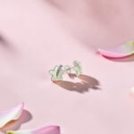 White Flower Stud Earrings 925 Sterling Silver