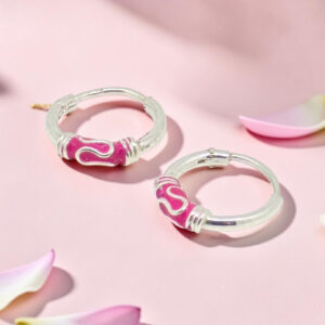 Kids Silver 92.5 Hoop Earrings
