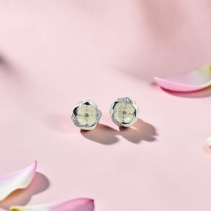 Silver 92.5 Flower Stud Earrings