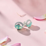 Sterling Silver Opal Inlay Circle Tops