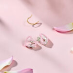Pink Heart 92.5 Sterling Silver Tops