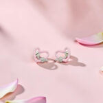 Pink Heart 92.5 Sterling Silver Tops