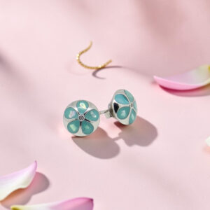 Sterling Silver Flower Stud Earrings
