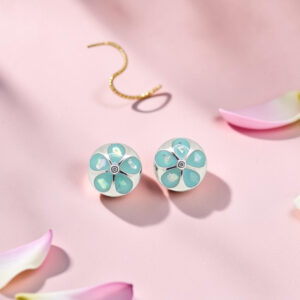 Sterling Silver Flower Stud Earrings
