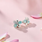 Sterling Silver Flower Stud Earrings