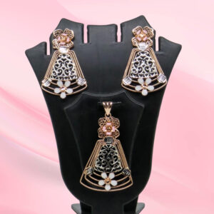 Silver Mina Pendant Set 925