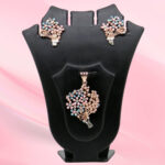 Silver Mina Pendant Set 925