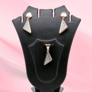 Silver Mina Pendant Set 925