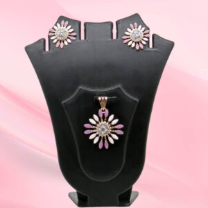 Silver Mina Pendant Set 925