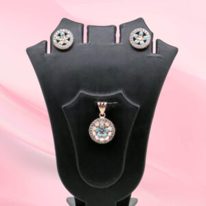 Silver Mina Pendant Set 925