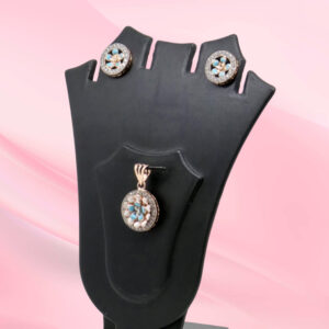 Silver Mina Pendant Set 925