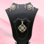 Silver Mina Pendant Set 925