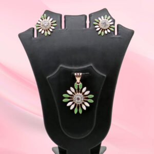 Silver Mina Pendant Set 925
