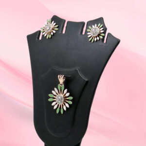 Silver Mina Pendant Set 925