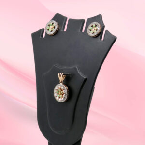 Silver Mina Pendant Set 925