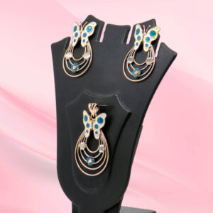 Butterfly Pendant Set 925 Sterling Silver
