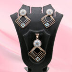 Sterling Silver Mina Pendant Set 925