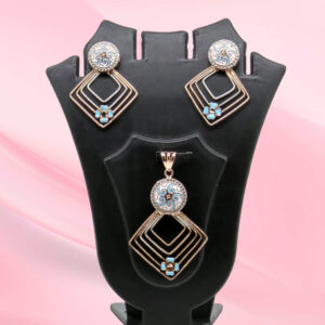 Sterling Silver Mina Pendant Set 925