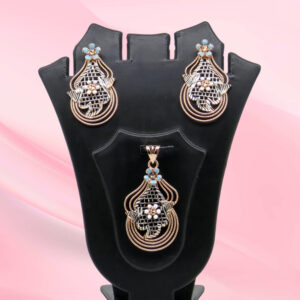 Silver Mina Pendant Set 925
