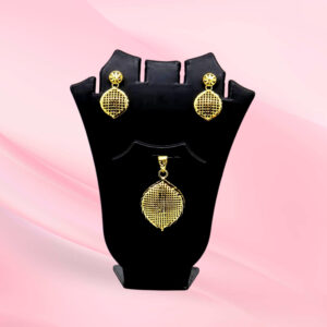 Gold Plated Silver Pendant Set 925