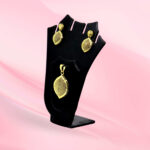 Gold Plated Silver Pendant Set 925
