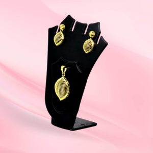 Gold Plated Silver Pendant Set 925