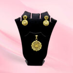 Ornate Silver Pendant Set 925