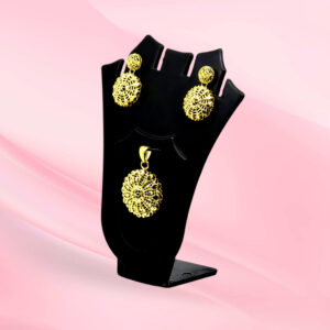 Gold plated Filigree Pendent Set 925 Sterling Silver