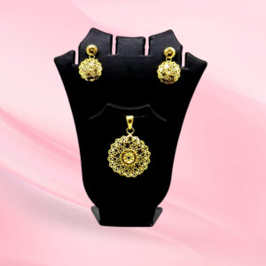 Filigree Silver Pendent Set 925