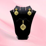 Gold plated Filigree Pendent Set 925 Silver