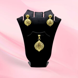 Gold plated Filigree Pendent Set 925 Silver