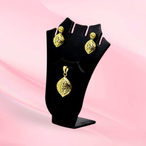 Gold plated Filigree Pendent Set 925 Silver