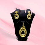 Oval Filigree Pendant Set  925 Sterling Silver