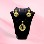 Gold plated Filigree Pendant Set