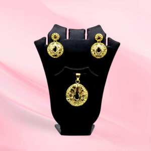 Gold plated Filigree Pendant Set