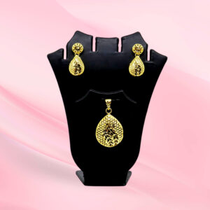 Gold Plated Silver Pendent Set 925