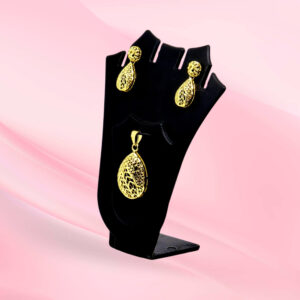 Gold Plated Silver Pendent Set 925