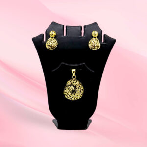 Gold plated Filigree Pendent Set
