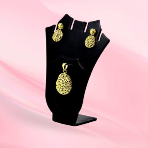 Gold plated Filigree Pendent Set