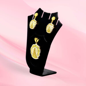 Gold plated 925 Silver Pendent Set