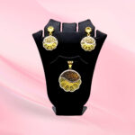 Elegant Silver Pendant Set 925