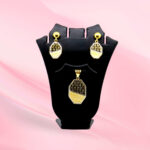 Geometric 925 Silver Pendant Set