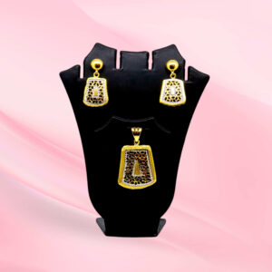 Ornate Silver Pendant Set 925