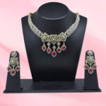 Sterling Silver Ruby Necklace Set