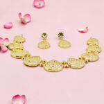 Gold Finish Silver Necklace Set