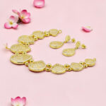 Gold Finish Silver Necklace Set